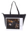 Elegantní perforovaná dámská kabelka přes rameno černá - Beagles Lema 