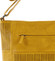Střední trendy perforovaná crossbody kabelka tmavě žlutá - Beagles Blessing