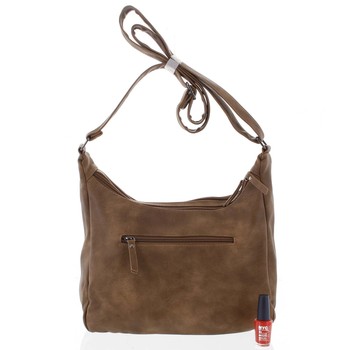 Camel prošívaná dámská crossbody kabelka - Enrico Benetii Fariha 