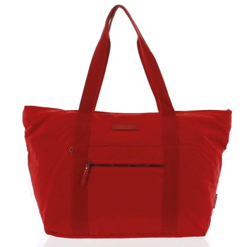 Velká dámská cestovní taška přes rameno červená - Enrico Benetti Mariam
