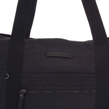 Velká dámská cestovní taška přes rameno černá - Enrico Benetti Mariam
