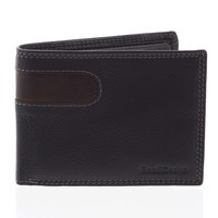 Pánská kožená peněženka tenká černá - SendiDesign Elohi