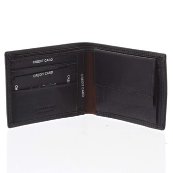 Pánská kožená peněženka tenká černá - SendiDesign Elohi