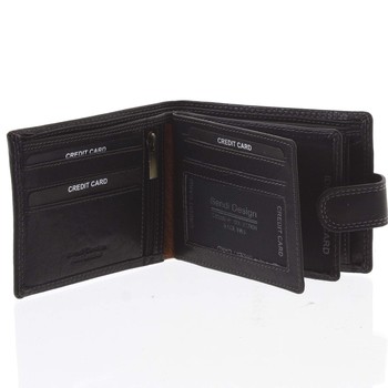 Oblíbená pánská kožená peněženka černá - SendiDesign Igeal