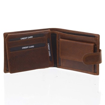 Nejprodávanější pánská kožená peněženka hnědá - SendiDesign Tarsus