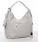 Letní perforovaná dámská kabelka přes rameno šedá - Maria C Nicol 