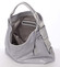 Letní perforovaná dámská kabelka přes rameno šedá - Maria C Nicol 