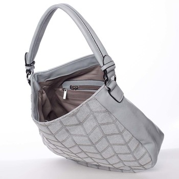 Velká originální dámská kabelka přes rameno světle modrá - Maria C Parwana