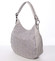 Velká originální dámská kabelka přes rameno šedá - Maria C Parwana 