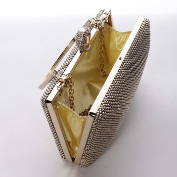 Originální dámské perleťové psaníčko zlaté - Delami V4900