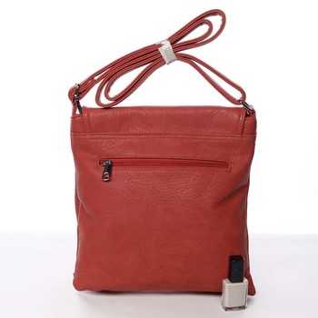 Elegantní a módní dámská crossbody kabelka červená - Dudlin Sonya