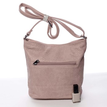 Módní růžová dámská crossbody kabelka - Silvia Rosa Santika