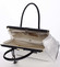 Módní originální dámská kožená kabelka do ruky bílá - ItalY Hila
