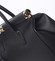 Módní originální dámská kožená kabelka do ruky černá - ItalY Hila