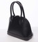 Elegantní dámská kožená kabelka černá - ItalY Angeza