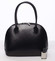 Elegantní dámská kožená kabelka černá - ItalY Angeza