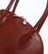 Elegantní dámská kožená kabelka červená - ItalY Angeza