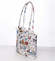Dámská kožená kabelka batůžek květinová - ItalY Larry