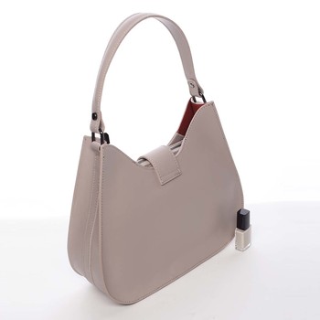 Luxusní dámská kožená kabelka starorůžová - ItalY Fatima