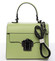 Exkluzivní módní dámská kožená kabelka zelená - ItalY Bianka