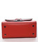 Exkluzivní módní dámská kožená kabelka červená - ItalY Bianka