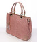 Originální dámská kožená kabelka růžová - ItalY Mattie