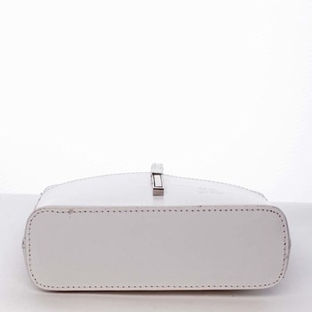 Dámská kožená crossbody kabelka bílá - ItalY Aneta