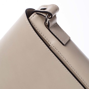 Pánská luxusní kožená taška přes rameno béžová - ItalY Crosby