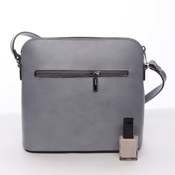 Módní dámská kožená crossbody kabelka světle modrá - ItalY Farzana