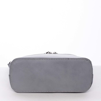 Módní dámská kožená crossbody kabelka světle modrá - ItalY Farzana