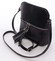 Módní dámská kožená crossbody kabelka černá - ItalY Farzana