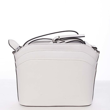 Dámská kožená crossbody kabelka bílá - ItalY Heidi