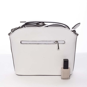 Dámská kožená crossbody kabelka bílá - ItalY Heidi