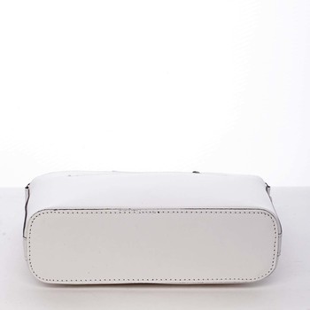 Dámská kožená crossbody kabelka bílá - ItalY Heidi