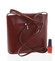 Dámská kožená crossbody kabelka červená - ItalY Aneta