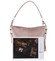 Dámská kožená kabelka přes rameno růžová - ItalY Heather