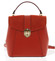 Dámský originální kožený červený batůžek kabelka - ItalY Acnes