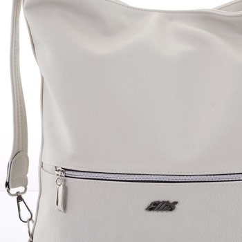 Módní dámská kabelka batoh krémově bílá - Ellis Patrik