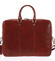 Kožená business taška červená - ItalY Paolo