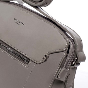 Malá šedá elegantní crossbody kabelka - David Jones Sheer