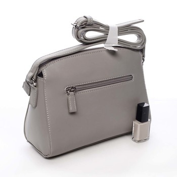 Malá šedá elegantní crossbody kabelka - David Jones Sheer