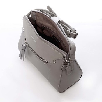 Malá šedá elegantní crossbody kabelka - David Jones Sheer