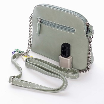 Malá elegantní crossbody kabelka bledě zelená - David Jones Trina