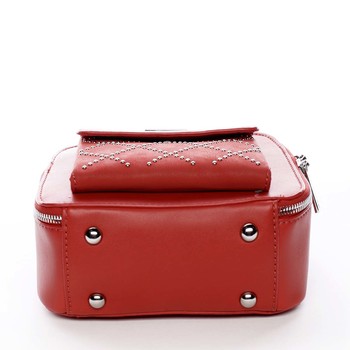 Luxusní malá dámská kabelka do ruky červená - David Jones Stela