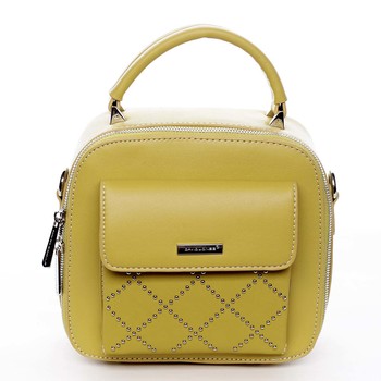 Luxusní malá dámská kabelka do ruky žlutá - David Jones Stela