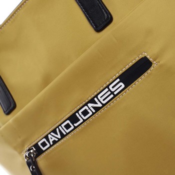 Středně velká dámská kabelka přes rameno žlutá - David Jones Gisa