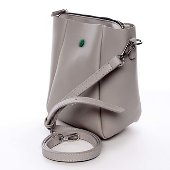 Módní malá béžově šedá crossbody kabelka - David Jones Raline