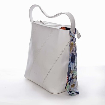 Elegantní dámská kabelka přes rameno bílá - David Jones Abena 