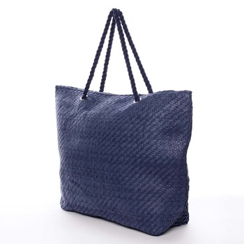 Luxusní plážová taška modrá - Delami Straw