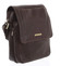 Módní pánská kožená taška přes rameno hnědá - SendiDesign Sage